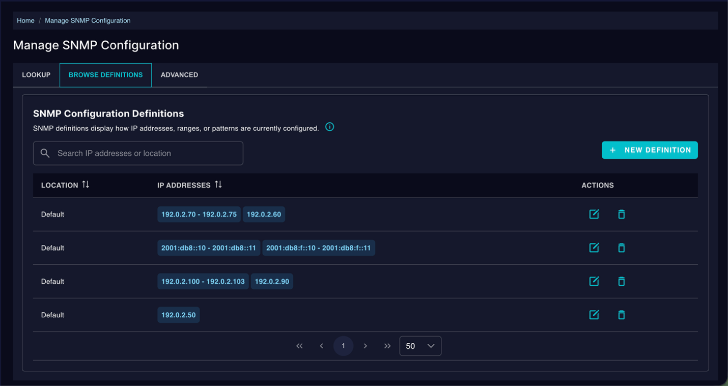 Meridian 2026 Manage SNMP